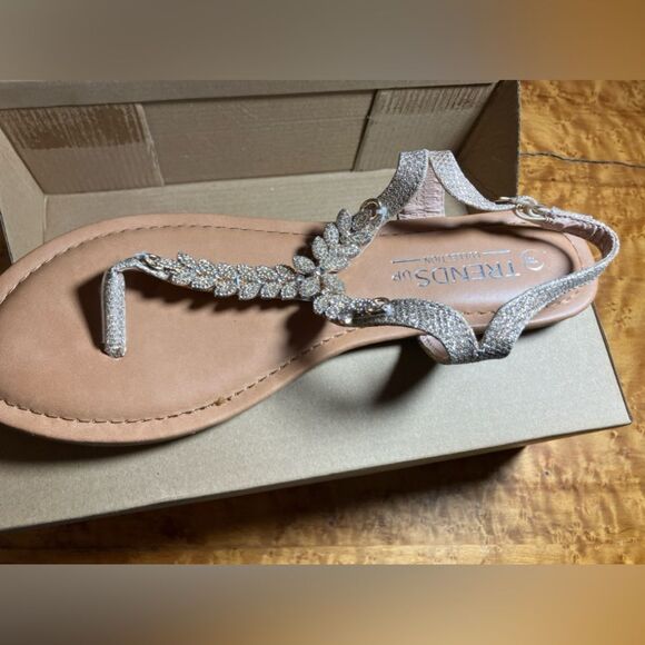 Shoes - New in the box, Trends Up Collection jeweled sandals, size 9